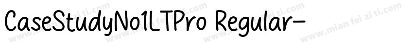 CaseStudyNo1LTPro Regular字体转换